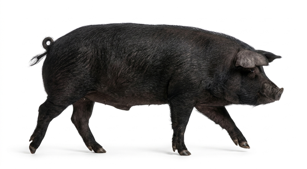 Крупная черная порода свиней: характеристики, описание, фото | Альфатехнологии